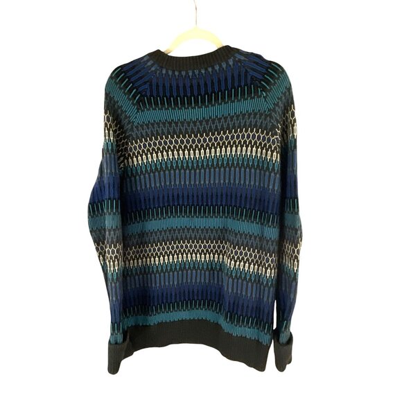 Mossimo Supply Co. Y2K Geometric Pattern Sweater L Multicolor Knit Oversized Col - Picture 2 of 5